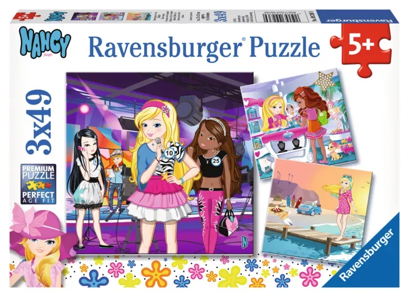 Puzzle 3 Puzzles - Nancy - 26 à 50 pièces van Ravensburger – doos