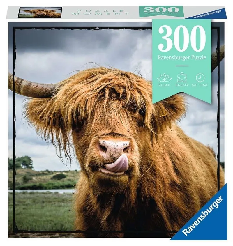 Puzzle 300 Teile Ravensburger Puzzle Moments Highland Cattle 13273, 300 Puzzleteile van Ravensburger – doos 1 van 3