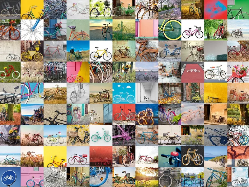 Puzzle 99 Fahrräder und mehr..., 1500 Puzzleteile, Made in Germany de Ravensburger, édition Multicolore – boîte 2 sur 2