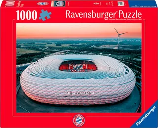 Puzzle Allianz Arena München, 1000 Puzzleteile, Made in Germany de Ravensburger, édition Multicolore – boîte 1 sur 2