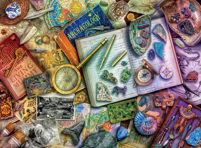 Puzzle Amiee Stewart Archaeology, 500 Puzzleteile, Made in Germany de Ravensburger, édition Multicolore – boîte 2 sur 2