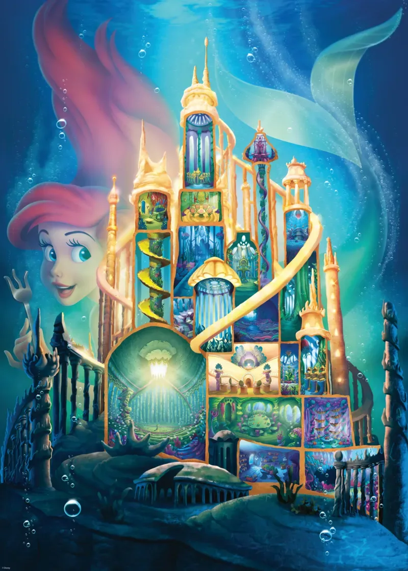 Puzzle Ariel Château Disney - 26 à 50 pièces de Ravensburger – boîte