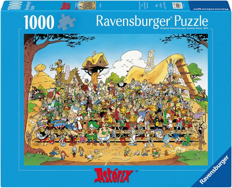 Puzzle Asterix, Familienfoto, 1000 Puzzleteile, Made in Germany de Ravensburger, édition Multicolore – boîte 1 sur 2