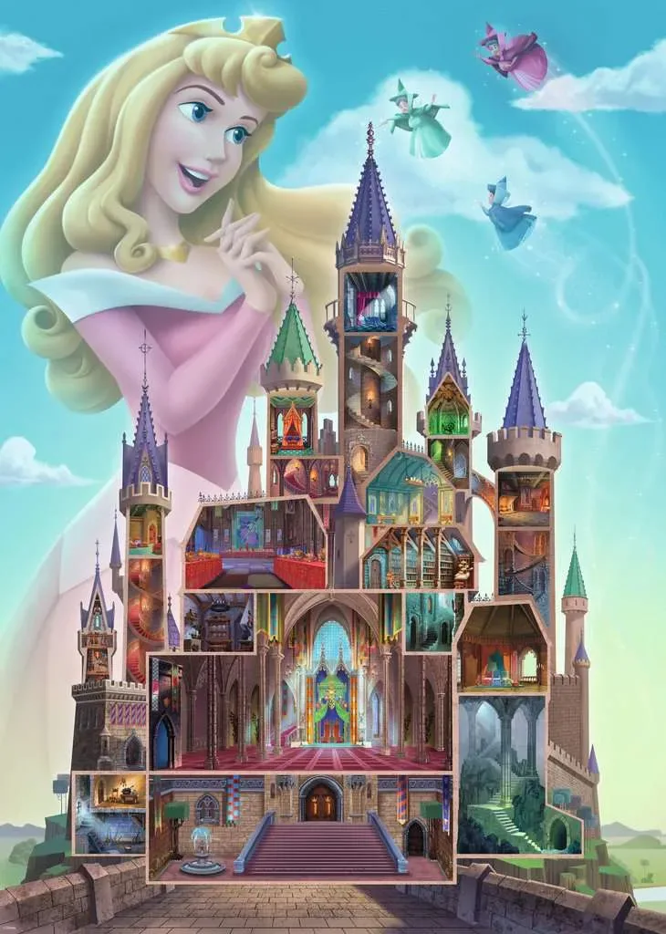 Puzzle Aurore Château Disney - 1000 pièces de Ravensburger – boîte