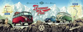 Puzzle Avec la VW Bulli sur le Brenner - 1000 pièces de Ravensburger – boîte 1 sur 2