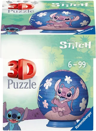 Puzzle-Ball Disney Stitch (Design 2) - 54 stukjes de Ravensburger, édition Multicolore – boîte 1 sur 5