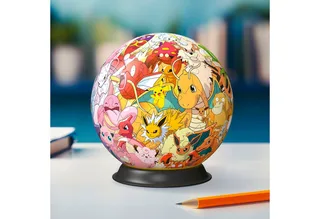 Puzzle-Ball Pokémon Multicharacter 3D Puzzelbal - 73 Stukjes de Ravensburger, édition Multicolore – boîte 2 sur 5