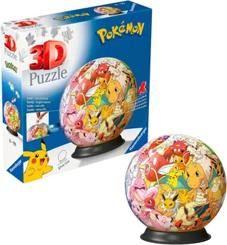 Puzzle-Ball Pokémon Multicharacter 3D Puzzelbal - 73 Stukjes de Ravensburger, édition Multicolore – boîte 5 sur 5