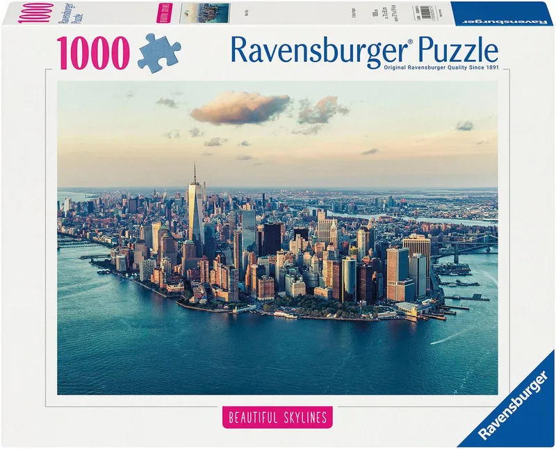 Puzzle Beautiful Skylines, New York, 1000 Puzzleteile, Made in Germany de Ravensburger, édition Multicolore – boîte 1 sur 2