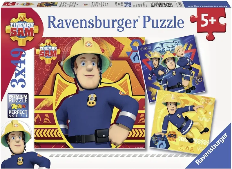Puzzle Bei Gefahr Sam rufen, 147 Puzzleteile, Made in Europe de Ravensburger, édition Multicolore – boîte 1 sur 5
