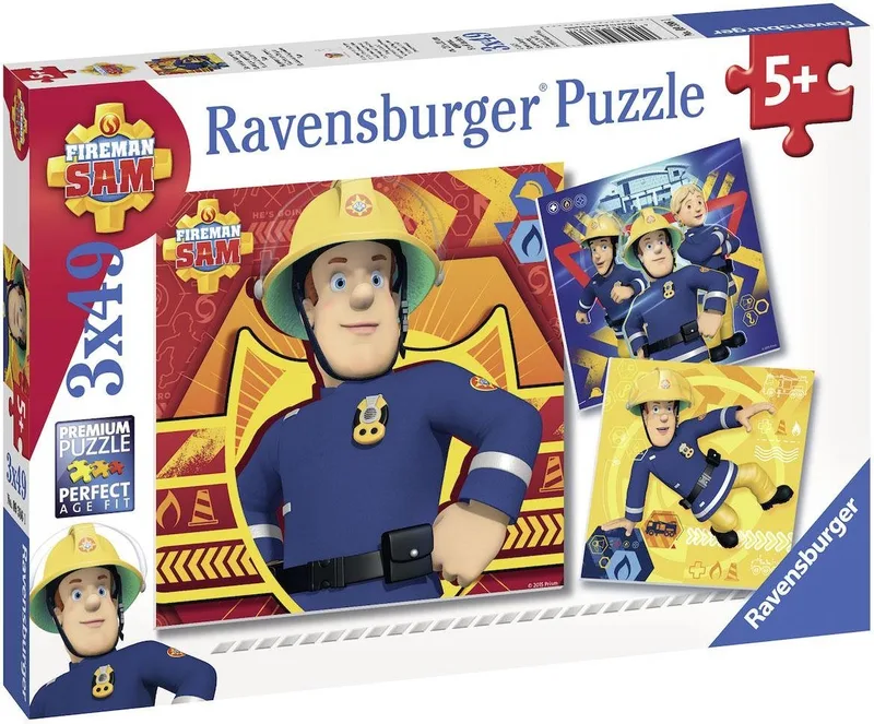 Puzzle Bei Gefahr Sam rufen, 147 Puzzleteile, Made in Europe de Ravensburger, édition Multicolore – boîte 2 sur 5