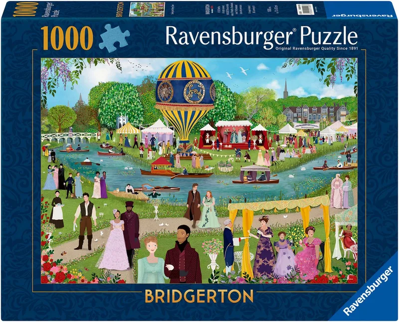 Puzzle Bridgerton - Sehen und gesehen werden, 1000 Puzzleteile, Made in Germany from Ravensburger, Multicolour edition – box 1 of 2
