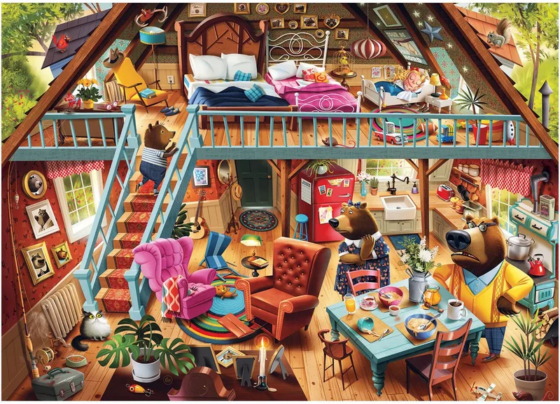 Puzzle Dean Mac Adam: Das Märchen von Goldlöckchen, 1000 Puzzleteile, Made in Germany de Ravensburger, édition Multicolore – boîte 2 sur 2