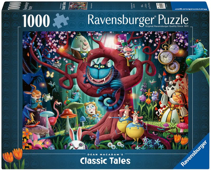 Puzzle Dean Mac Adam: Fast jeder ist verrückt, 1000 Puzzleteile, Made in Germany de Ravensburger, édition Multicolore – boîte 1 sur 2