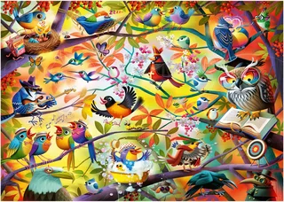 Puzzle Dean MacAdam: Fleißige Vögelchen, 1000 Puzzleteile, Made in Germany de Ravensburger, édition Multicolore – boîte 2 sur 2