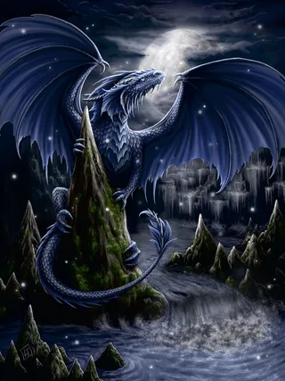 Puzzle Der Schwarzblaue Drache, 1500 Puzzleteile, Made in Germany de Ravensburger, édition Multicolore – boîte 2 sur 2