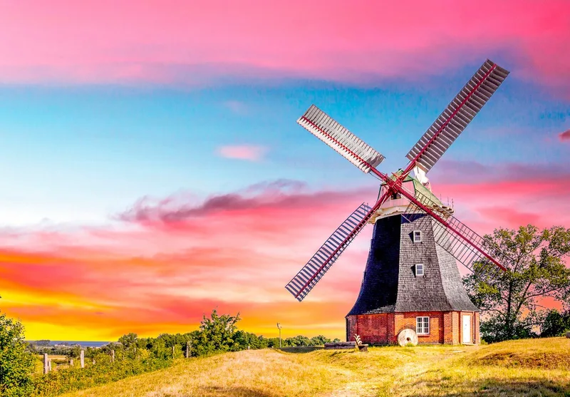 Puzzle Deutschland Collection, Die Windmühle von Klütz, 300 Puzzleteile, Made in Europe de Ravensburger, édition Multicolore – boîte 4 sur 4