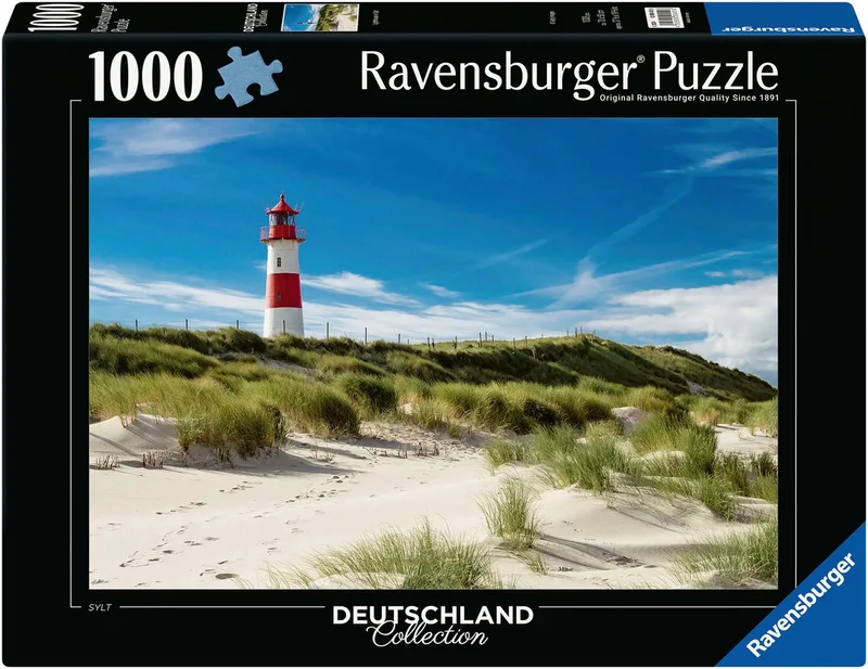 Puzzle Deutschland Collection, Sylt, 1000 Puzzleteile, Made in Germany van Ravensburger, editie Meerkleurig – doos 1 van 2