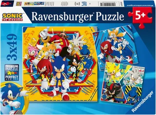Puzzle Die Abenteuer von Sonic, 147 Puzzleteile, Made in Europe from Ravensburger, Multicolour edition – box 1 of 5
