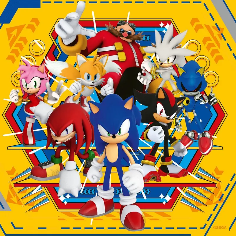 Puzzle Die Abenteuer von Sonic, 147 Puzzleteile, Made in Europe from Ravensburger, Multicolour edition – box 3 of 5
