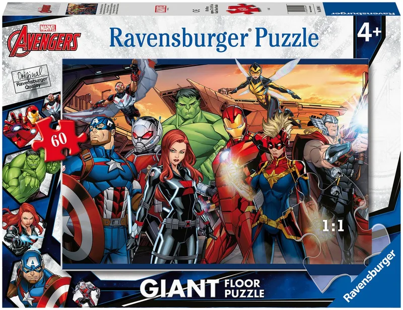 Puzzle Die stärksten Helden aller Zeiten, 60 Puzzleteile, Made in Europe de Ravensburger, édition Multicolore – boîte 1 sur 2