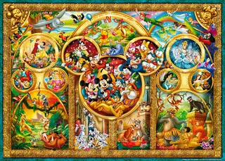 Puzzle Disney Classics, Die schönsten Disney Themen, 1000 Puzzleteile, Made in Germany de Ravensburger, édition Multicolore – boîte 3 sur 3