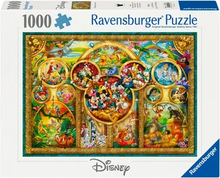 Puzzle Disney Classics, Die schönsten Disney Themen, 1000 Puzzleteile, Made in Germany de Ravensburger, édition Multicolore – boîte 1 sur 3