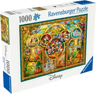Puzzle Disney Classics, Die schönsten Disney Themen, 1000 Puzzleteile, Made in Germany de Ravensburger, édition Multicolore – boîte 2 sur 3