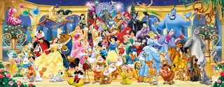Puzzle Disney Classics, Panorama, Disney Gruppenfoto, 1000 Puzzleteile, Made in Germany de Ravensburger, édition Multicolore – boîte 2 sur 2