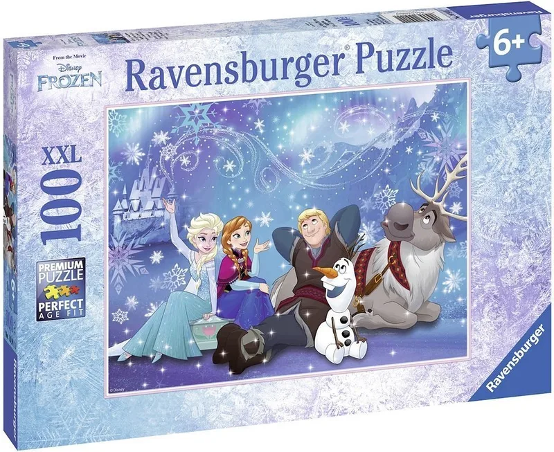 Puzzle Disney Frozen, Eiszauber, 100 Puzzleteile, Made in Germany van Ravensburger, editie Meerkleurig – doos 2 van 3