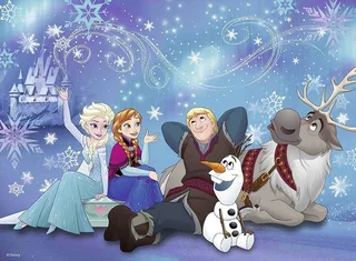 Puzzle Disney Frozen, Eiszauber, 100 Puzzleteile, Made in Germany van Ravensburger, editie Meerkleurig – doos 3 van 3