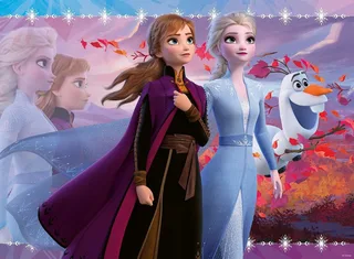 Puzzle Disney Frozen II, Starke Schwestern, 100 Puzzleteile, Made in Germany van Ravensburger, editie Meerkleurig – doos 2 van 3