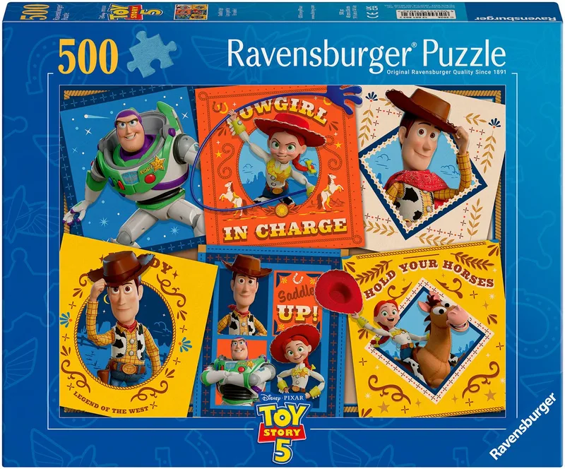Puzzle Disney, Pixar Toy Story 5, 500 Puzzleteile, Made in Germany from Ravensburger, Multicolour edition – box 1 of 5