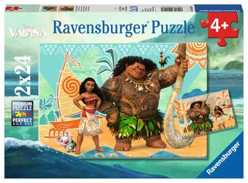 Puzzle Disney Vaiana - 10 à 25 pièces de Ravensburger – boîte 2 sur 2