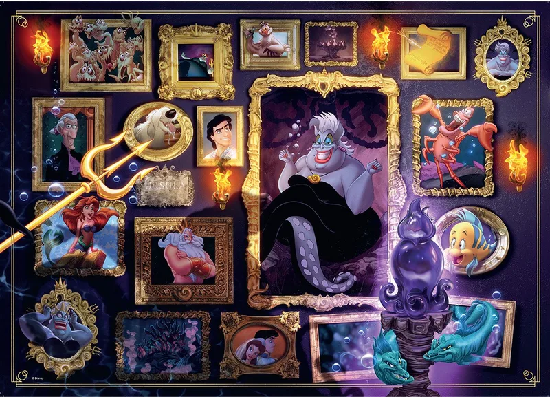 Puzzle Disney Villainous, Ursula, 1000 Puzzleteile, Made in Germany de Ravensburger, édition Multicolore – boîte 2 sur 2