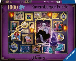 Puzzle Disney Villainous, Ursula, 1000 Puzzleteile, Made in Germany de Ravensburger, édition Multicolore – boîte 1 sur 2