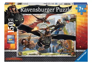 Puzzle Drachenzähmen leicht gemacht, 150 Puzzleteile, Made in Germany de Ravensburger, édition Multicolore – boîte 1 sur 2