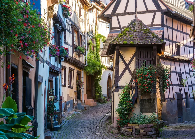 Puzzle Eguisheim im Elsass, 1000 Puzzleteile, Made in Germany de Ravensburger, édition Multicolore – boîte 2 sur 2