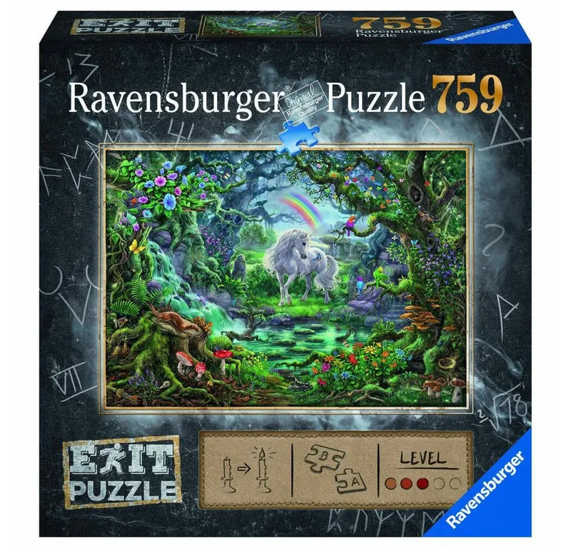 Puzzle Exit Puzzle Einhorn, 759 Puzzleteile de Ravensburger, édition Multicolore – boîte 1 sur 2