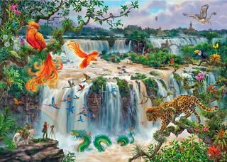 Puzzle Fantastischer Wasserfall von Iguazú, 1000 Puzzleteile, Made in Germany de Ravensburger, édition Multicolore – boîte 2 sur 2
