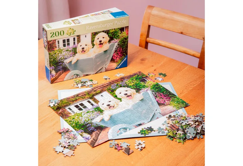 Puzzle Feel Well & Puzzle, Golden Retriever, 200 Puzzleteile, XL, für Erwachsene, Made in Europe de Ravensburger, édition Multicolore – boîte 3 sur 5