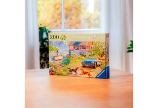 Puzzle Feel Well & Puzzle, Sommerhaus am See, 200 Puzzleteile, XL, für Erwachsene, Made in Europe de Ravensburger, édition Multicolore – boîte 4 sur 5