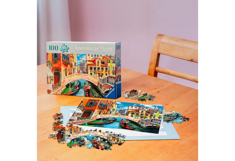 Puzzle Feel Well & Puzzle, Venedig, 100 Puzzleteile, XL, für Erwachsene, Made in Europe de Ravensburger, édition Multicolore – boîte 2 sur 5