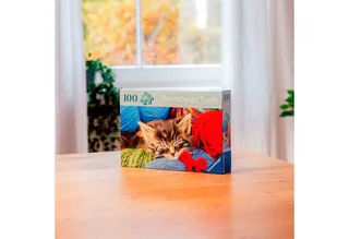 Puzzle Feel Well & Puzzle, Wollkätzchen, 100 Puzzleteile, XL, für Erwachsene, Made in Europe de Ravensburger, édition Multicolore – boîte 5 sur 5