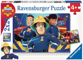Puzzle Feuerwehrmann Sam, Sam hilft in der Not, 48 Puzzleteile, Made in Europe van Ravensburger, editie Meerkleurig – doos 1 van 3