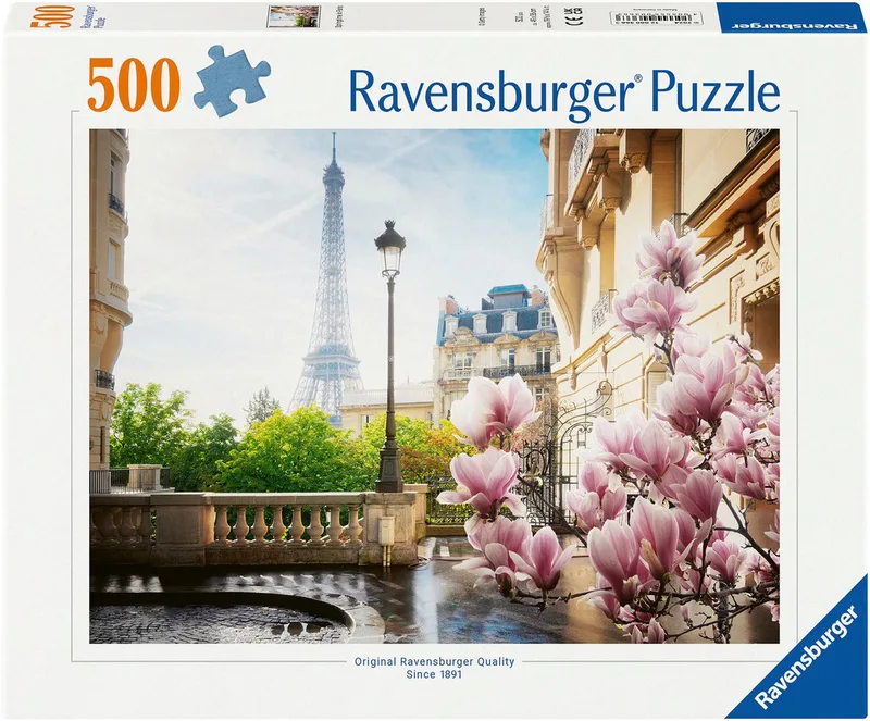 Puzzle Frühling in Paris, 500 Puzzleteile, Made in Germany from Ravensburger, Multicolour edition – box 1 of 2