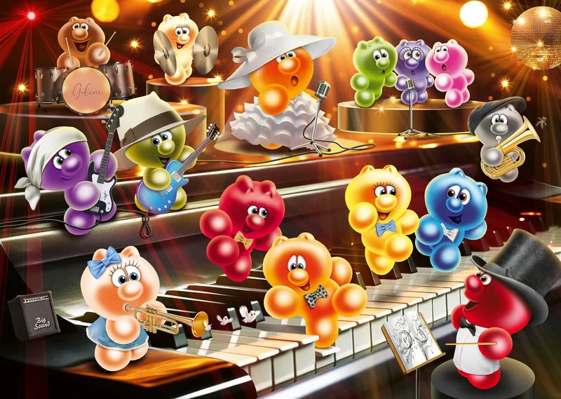 Puzzle Gelini machen Musik, 1000 Puzzleteile, Made in Germany from Ravensburger, Multicolour edition – box 2 of 2