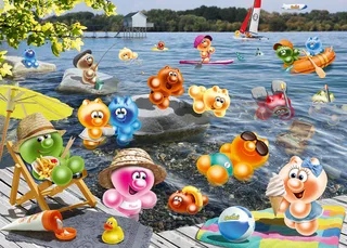 Puzzle Gelini Seepicknick, 1000 Puzzleteile, Made in Germany from Ravensburger, Multicolour edition – box 2 of 2