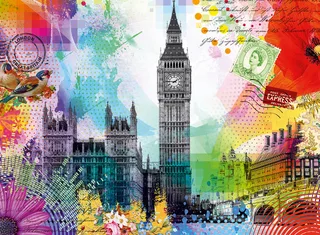 Puzzle Grüße aus London, 500 Puzzleteile, Made in Germany from Ravensburger, Multicolour edition – box 2 of 2