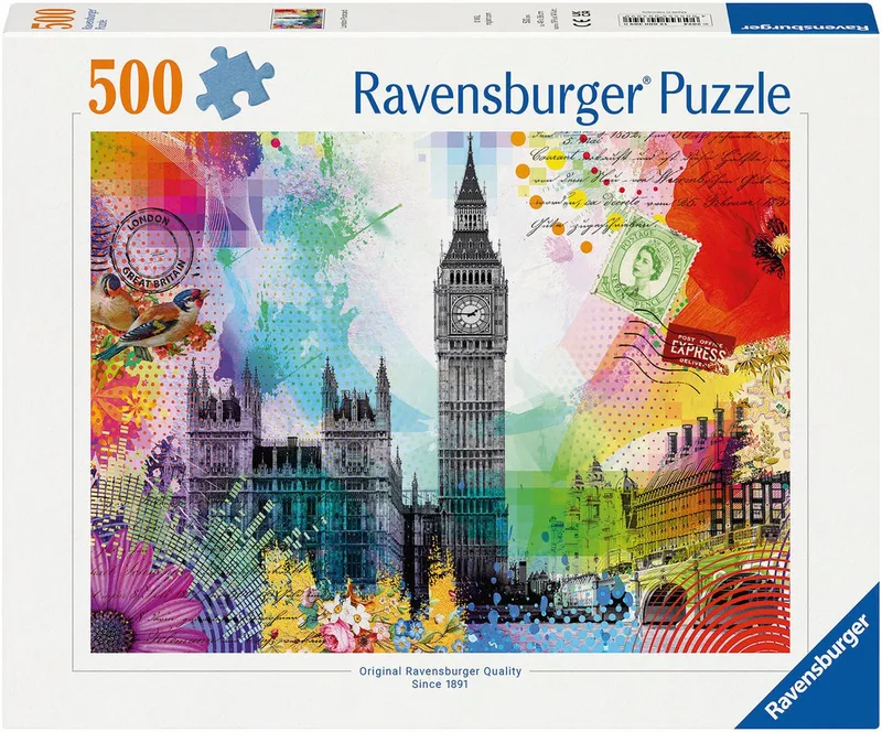 Puzzle Grüße aus London, 500 Puzzleteile, Made in Germany from Ravensburger, Multicolour edition – box 1 of 2